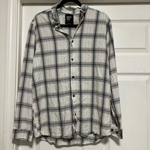 Cuidado con el Perro Black & White Flannel Men's L, Large